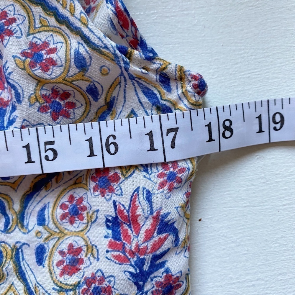 IBIZA VINTAGE FLORAL MOSAIC SLEEVELESS BOHO TIERED MAXI DRESS - Picture 10 of 13